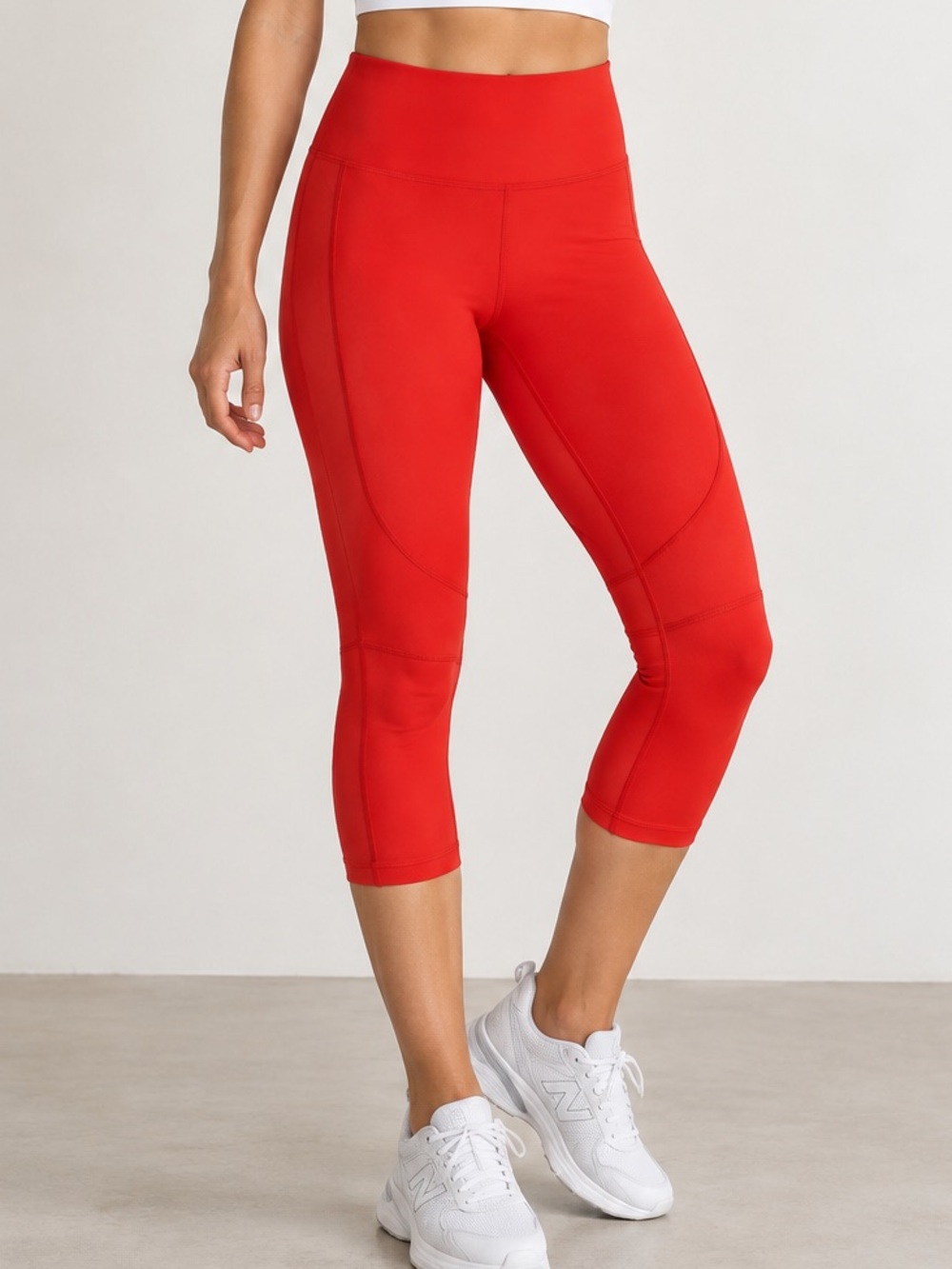 Alala Red Orange High-Waist Performance Leggings
